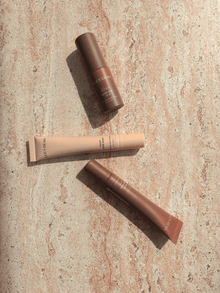 Lucy Dean Glow on the go flatlay