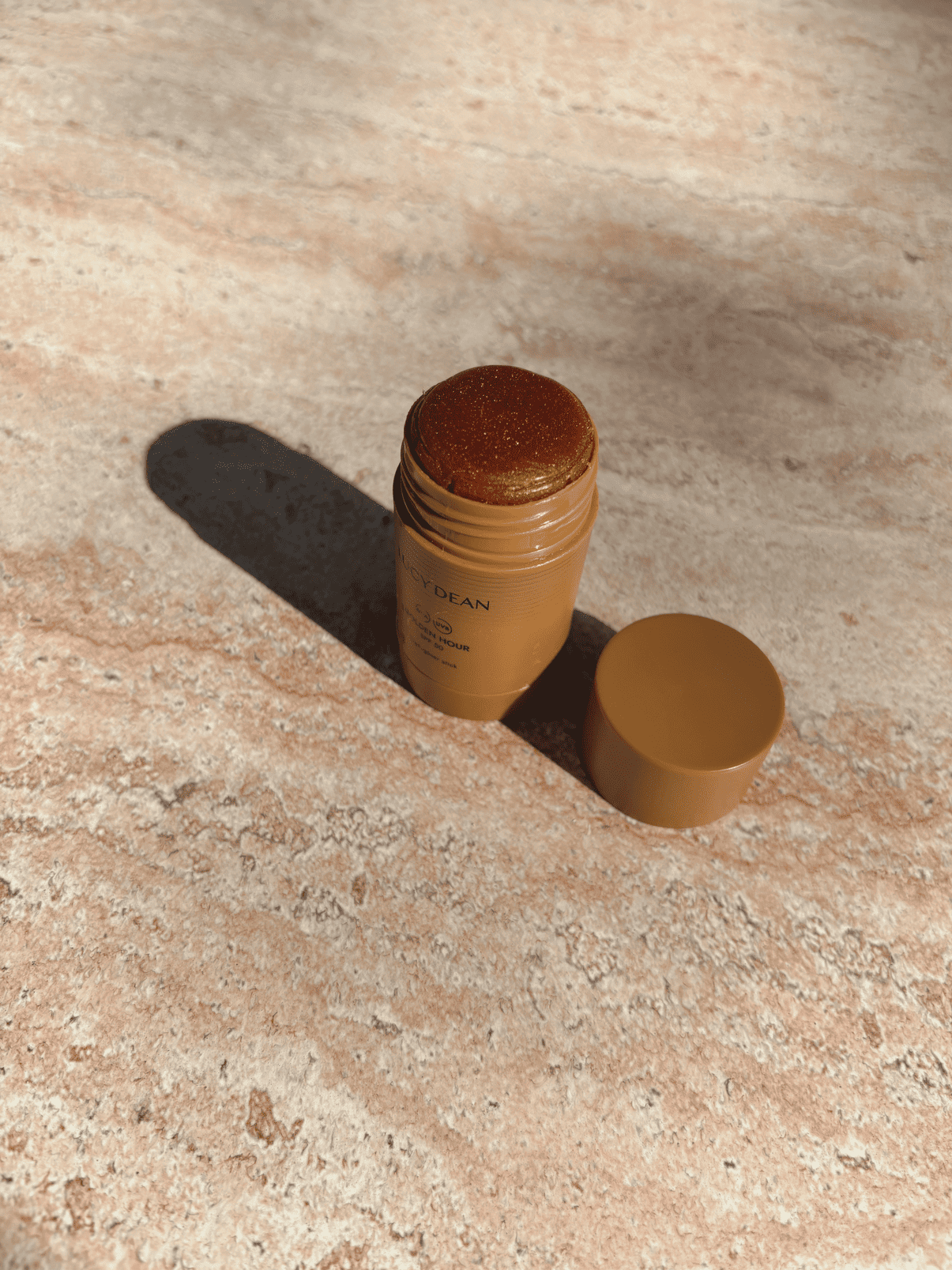 Lucy Dean Golden Hour highlighter stick spf 50 detail